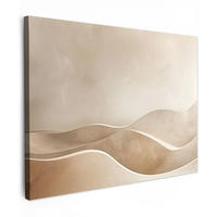 LEINWANDBILD Beige - Natur - Abstrakt - Modern 40x30 cm - Beige, Textil (40/30cm) - MuchoWow