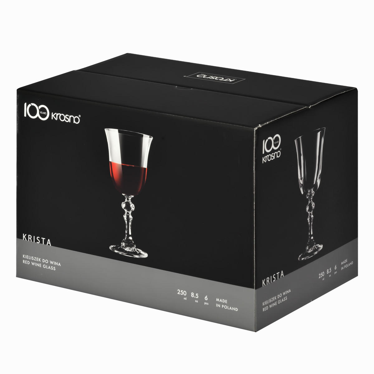 ROTWEINGLÄSER, 6er-Set, 250 ml - Transparent, Glas (0.25L) - Krosno Glass