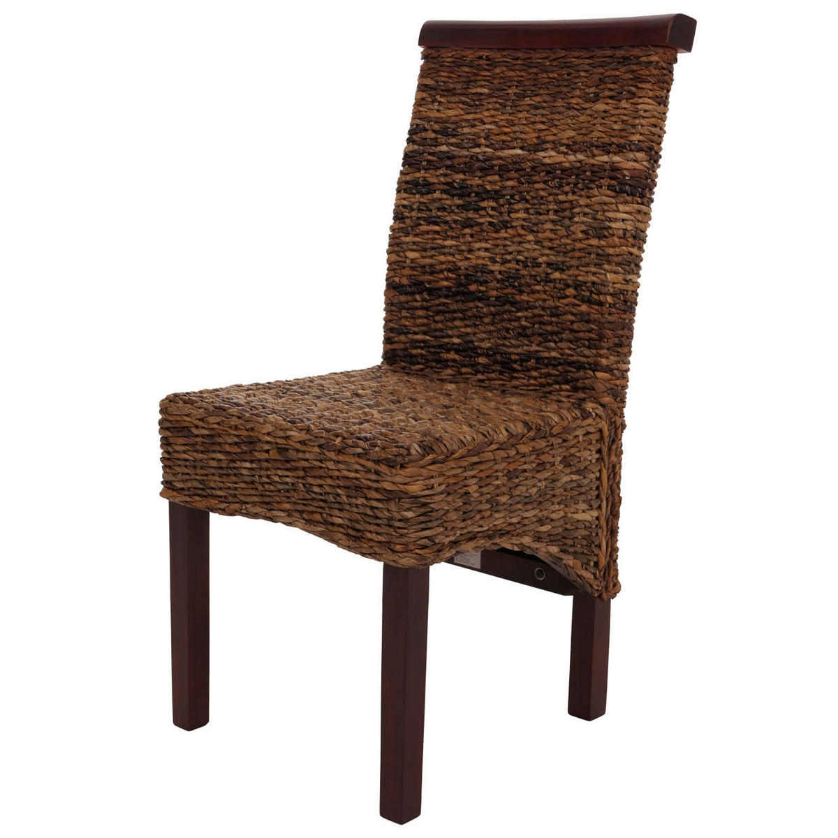 ESSZIMMERSTUHL 2er-Set Korbstuhl Stuhl Bananengeflecht 93x47x43cm Sitzhöhe 47cm hell ohne Kissen - Hellbraun, Kunststoff (47/93/43cm) - CHEFGASTRO