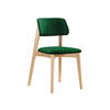 WOHNZIMMER STUHL KT63/C, Holzfarbe: Buche - Buchefarben/Grün, Holz/Textil (47/80/49cm) - MIRJAN24