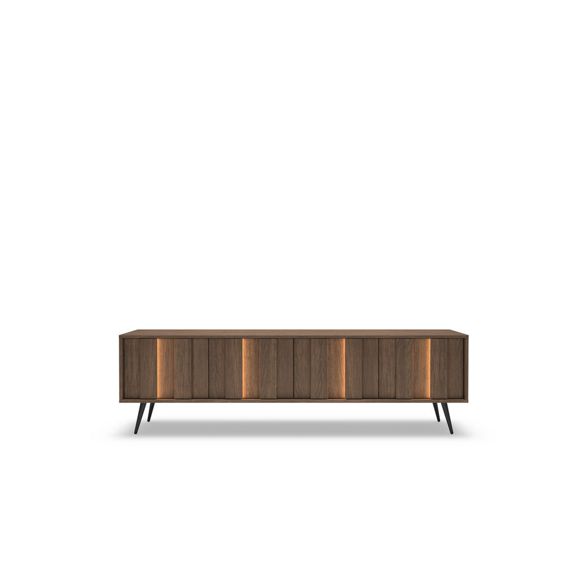 TV-SCHRANK: Dunin-Eiche, 183,3 x 53,6 x 40 cm - Eichefarben, Holzwerkstoff (183.3/53.6/40cm) - 3XE LIVING