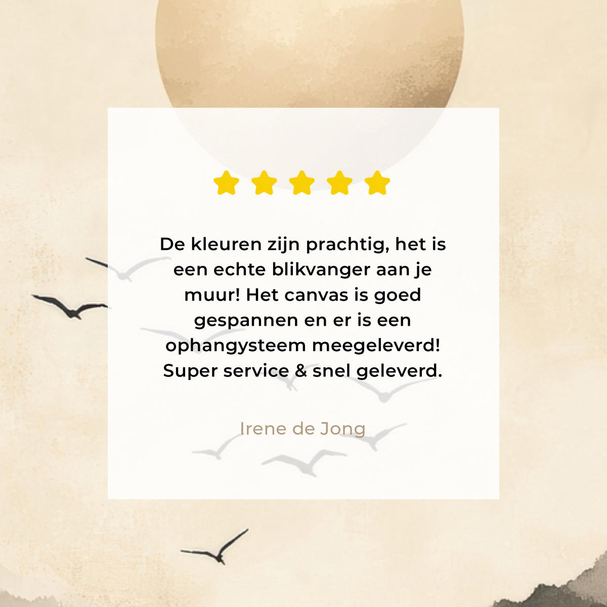 LEINWANDBILD Landschaft - Japandi - Vogel Deko Schlafzimmer 30x20 cm - Beige, Textil (30/20cm) - MuchoWow