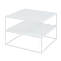 COUCHTISCH Solund 60/60/45 cm - Weiß, Metall (60/60/45cm) - [en.casa]