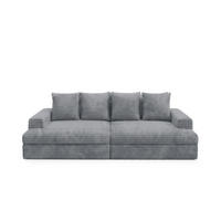 SCHLAFSOFA Premium Extra Komfort Grau - Schwarz/Grau, Holz/Holzwerkstoff (272/42/167cm) - Furnisell