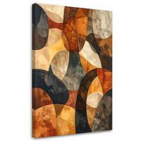 LEINWANDBILD Abstraktion 60x90cm - Braun, Textil (60/90cm) - Feeby