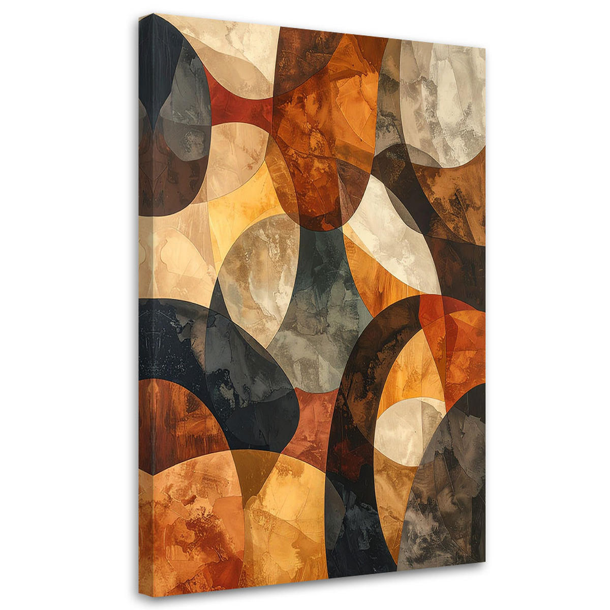 LEINWANDBILD Abstraktion 60x90cm - Braun, Textil (60/90cm) - Feeby