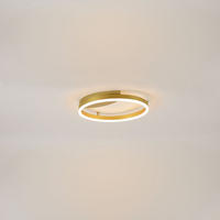 LED-WAND-/DECKENLAMPE Ring Gold Ø 40cm - Goldfarben, Metall (40/40/5.5cm) - s.luce
