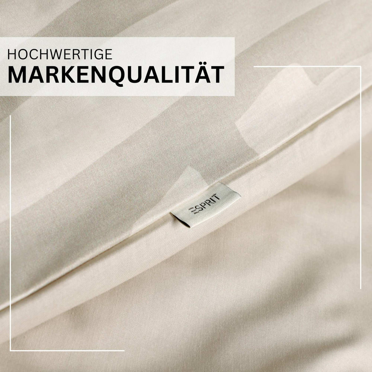 RENFORCÉ BETTWÄSCHE SALMLO - Beige, Textil (140/200cm) - Esprit