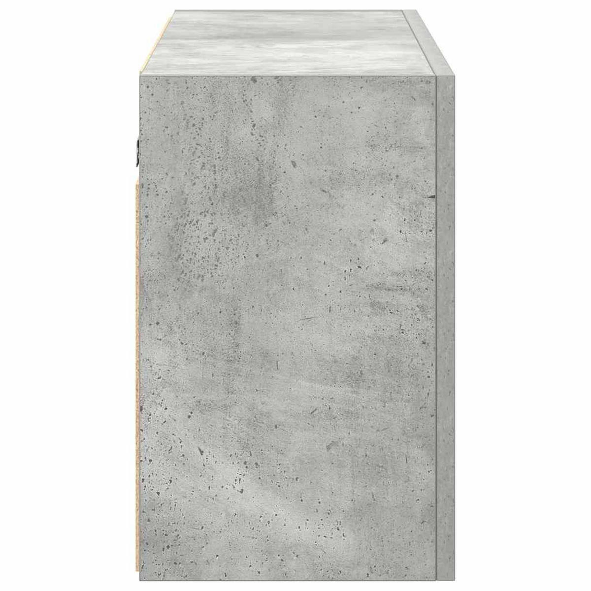 BAD-WANDSCHRANK Betongrau 100/25/40 Cm Holzwerkstoff - Grau, Holzwerkstoff (25/40/100cm) - vidaXL