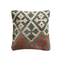 KISSEN Kelim Bunt 50/50 cm Schurwolle - Multicolor, Textil (50/50cm) - Looma