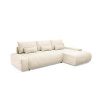 ECKSOFA Ivana 3 Sitzplätze Weiß - Weiß, Holz (265/172cm) - Petits-meubles