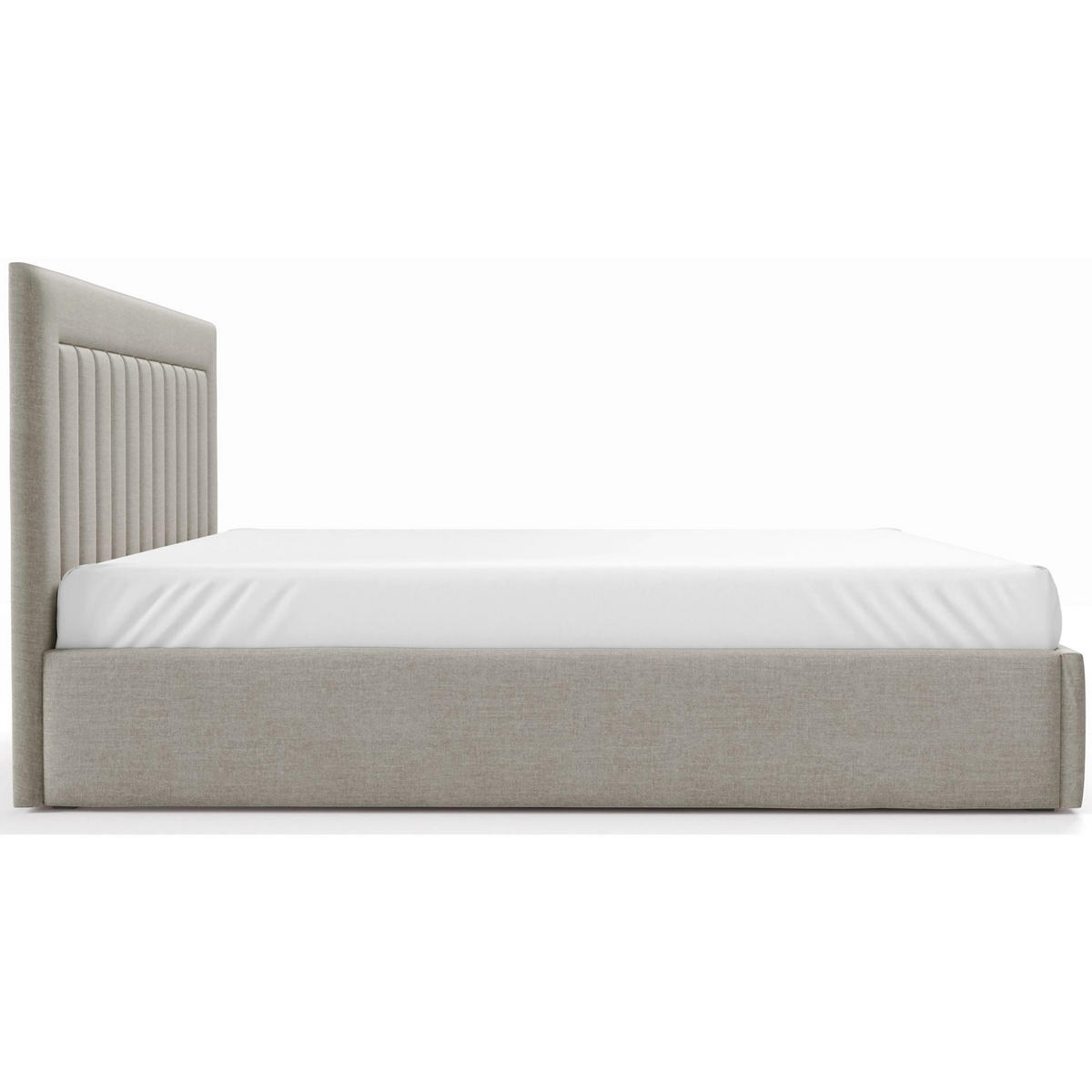 POLSTERBETT AVERIN Beige Samtbezug 180x200 - Beige, Textil (180/200cm) - Selsey