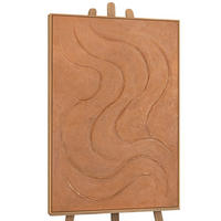 GEMÄLDE Warme Rhythmen Schattenfugenrahmen Eichefarben 120x80 cm - Eichefarben, Holz (120/80cm) - YS-art gallery