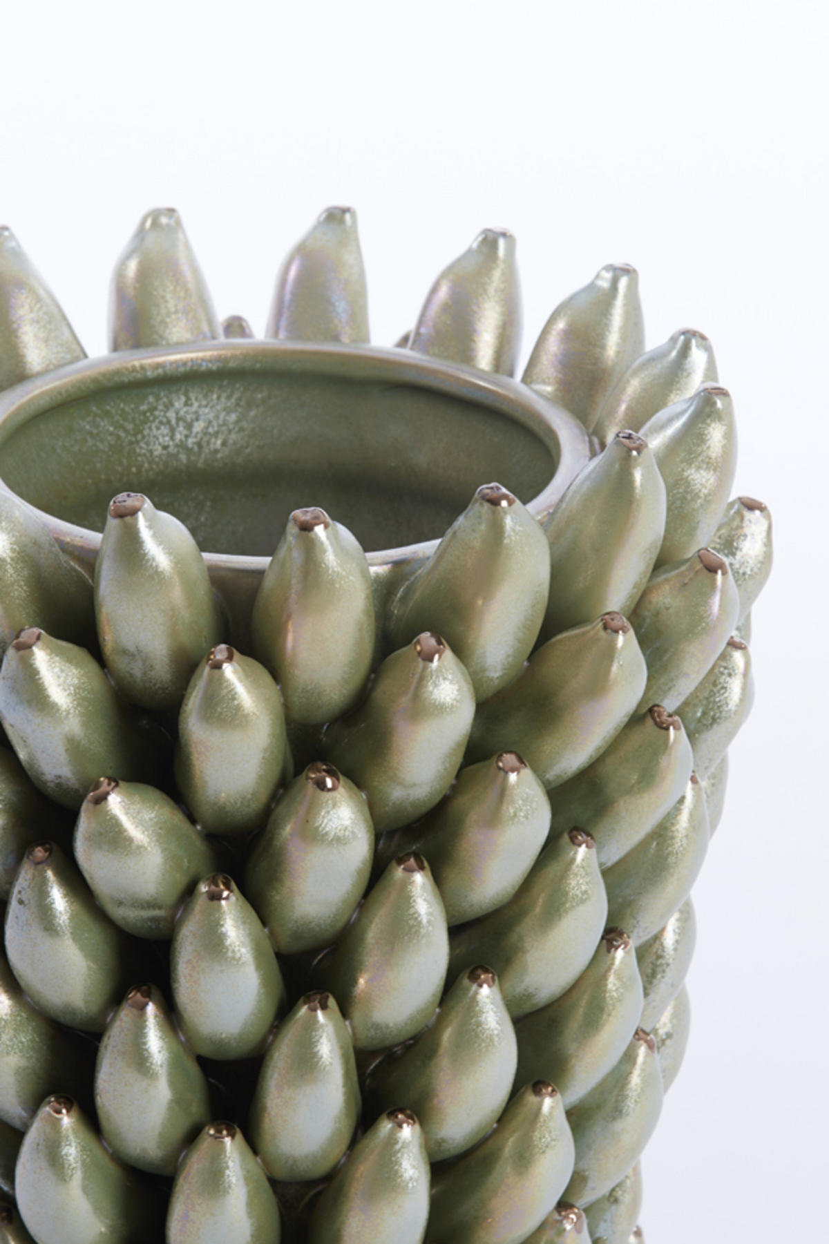 VASE Zita Grün Ø25,5/34 cm - Grün, Keramik (34cm) - Light & Living