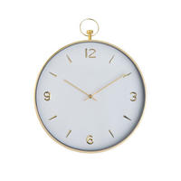 WANDUHR Tumis 40x40cm, weiß - Weiß, Metall (40/6/40cm) - home&you