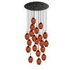 GALERIELEUCHTE Echos 20-flammig Braun Ø 18cm - Schwarz/Braun, Glas (18/18/20cm) - s.luce