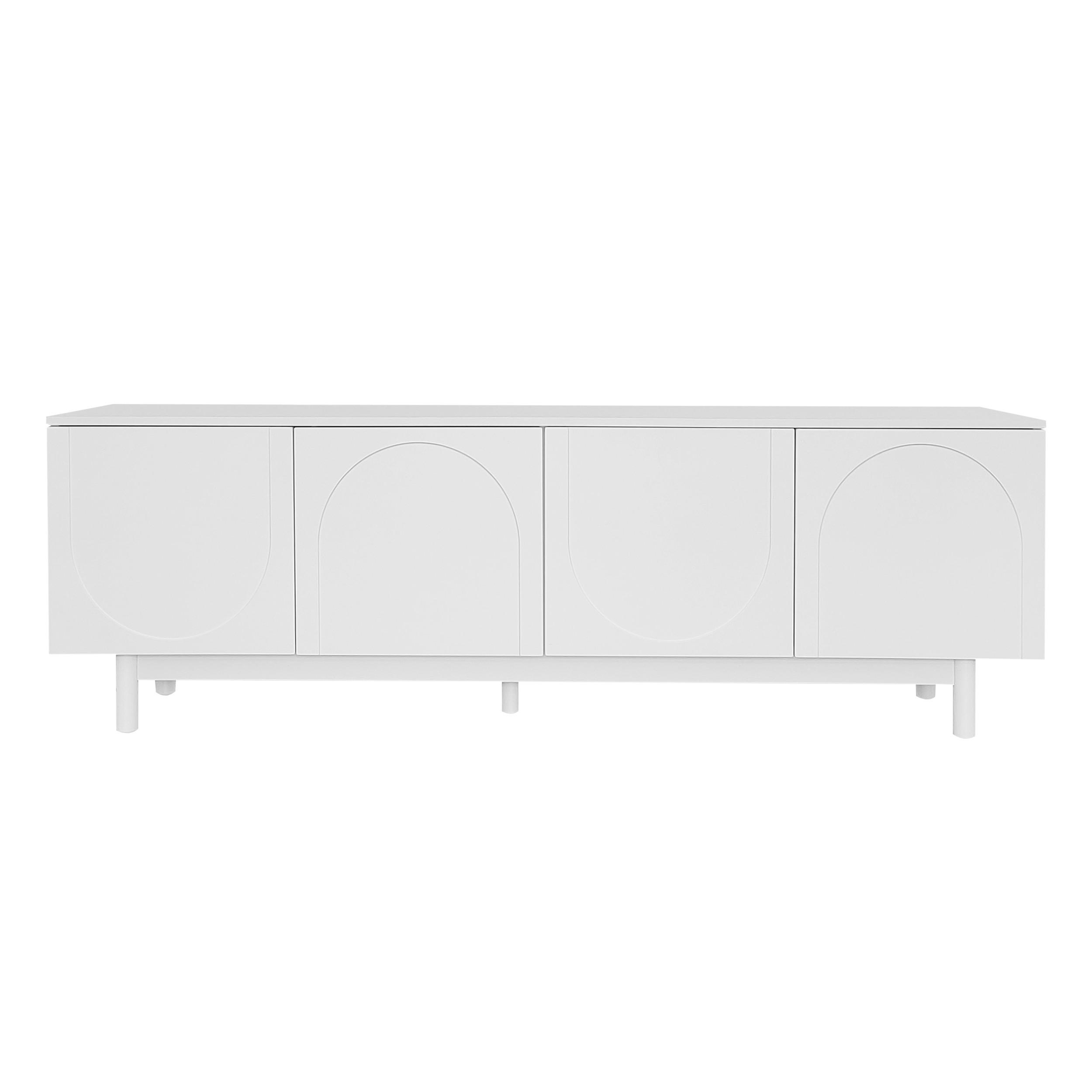 Pangivo Tv-Möbel Weiß 175x56x38 cm