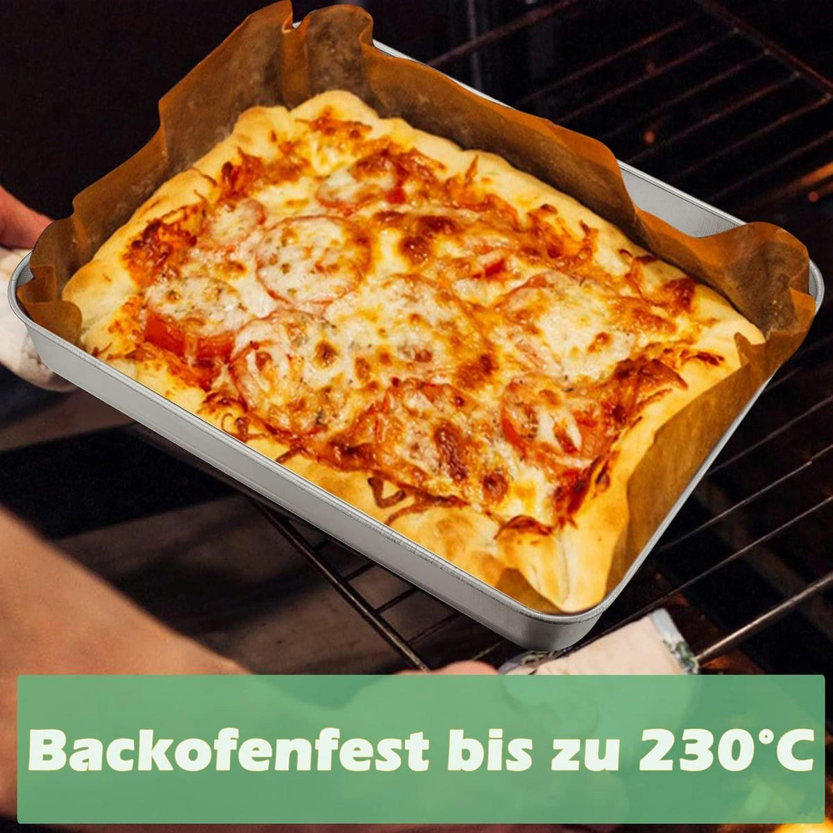 BACKBLECH Edelstahl 31 x 24 x 5 cm - Silberfarben, Metall (31/5/5cm)