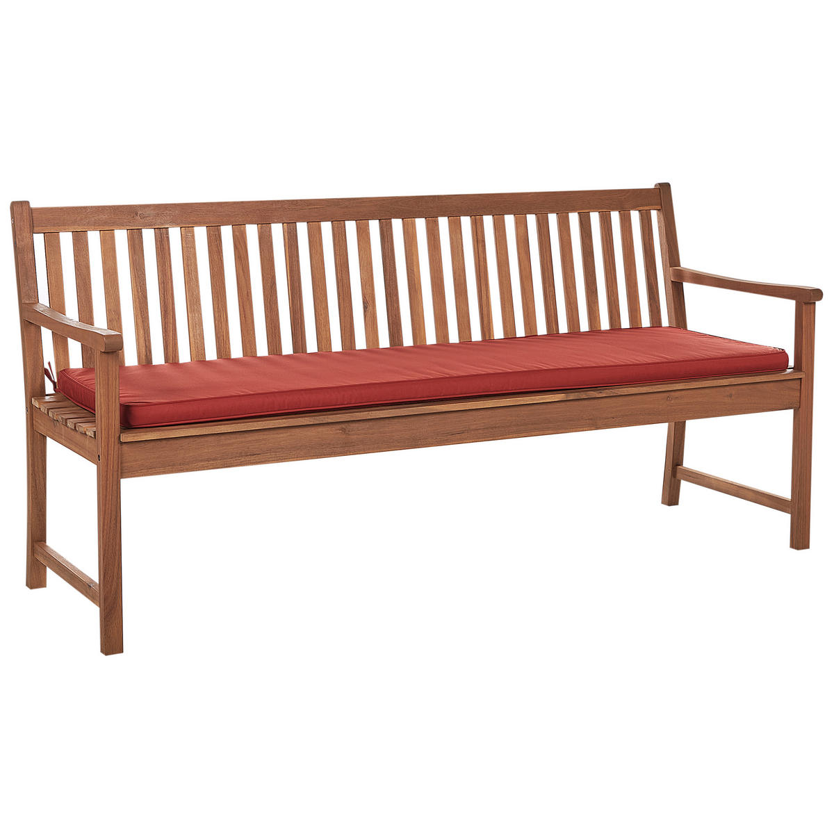 SITZBANKPOLSTER KISSEN Rot Vivara - Rot, Textil (169/5/50cm) - Beliani