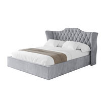 POLSTERBETT mit Bettkasten und Lattenrost, Bett mit Matratze H3/H4 - ZORAN 120x200 Hellgrau - Hellgrau, Holzwerkstoff/Textil (120/200cm) - ALTDECOR