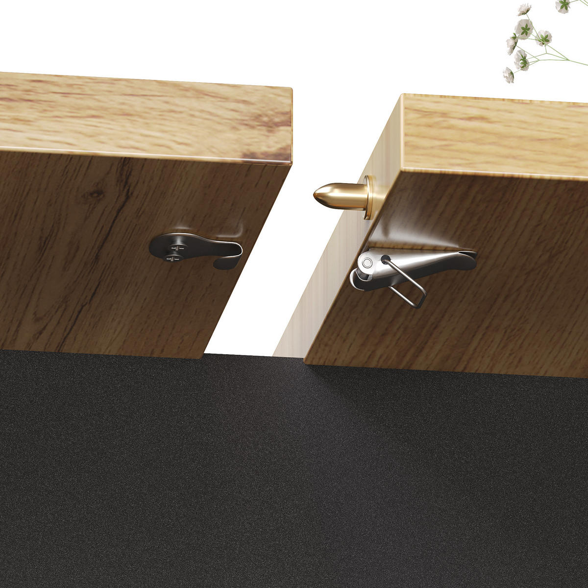 AUSZIEHTISCH Holzoptik 110-140/80/75 cm - Schwarz, Holz (80/110/75cm) - PANGIVO