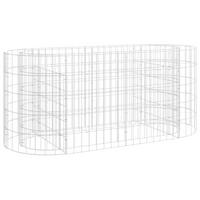 GABIONEN-HOCHBEET Verzinktes Eisen 120x50x50 cm - Silberfarben, Metall (120/50/50cm) - furnicato