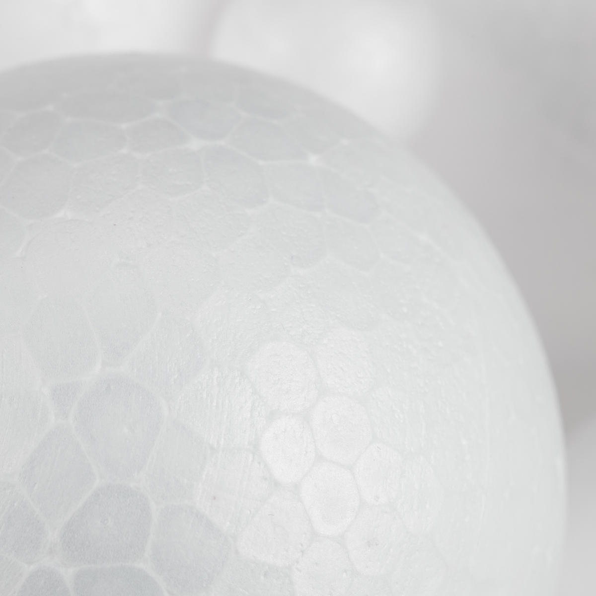 72XSTYROPORKUGELN - Weiß, Kunststoff (7/7/7cm) - Relaxdays