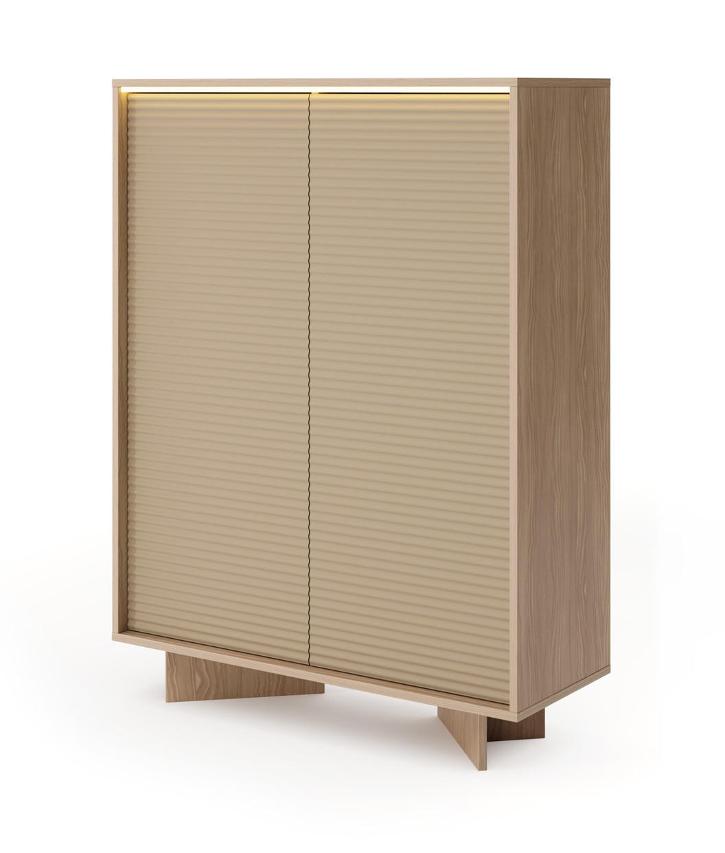 Emporius Kommode Cappuccino 104x138x40 cm
