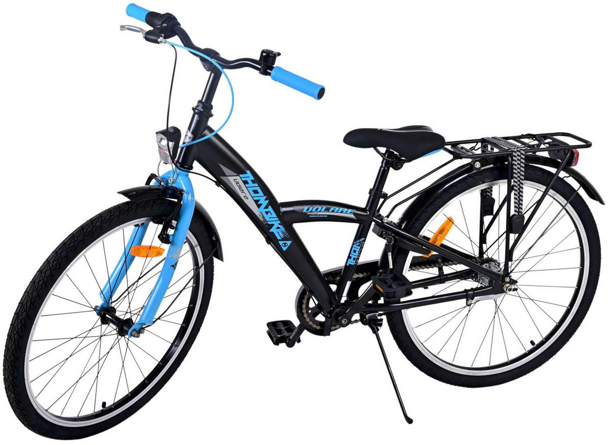 KINDERFAHRRAD Thornbike - Jungen - 24 Zoll - Rücktritt + Handbremse - 3 Gänge - Blau - Blau, Metall (61cm) - TPFSports