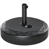 SONNENSCHIRMSTÄNDER Schwarz befüllbar 55/38 cm - Schwarz, Metall (55/55cm) - PANGIVO