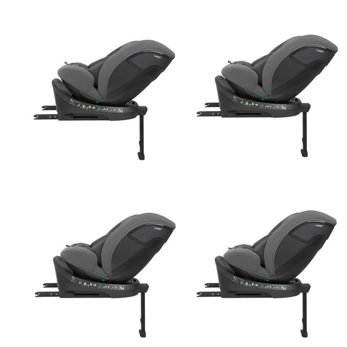 KINDERSITZ i-Orbit i-Size grün (40-150cm) Gruppe 0+/1/2/3 Isofix Stützbein - Grün, Kunststoff (45/82/51cm) - Kikka boo
