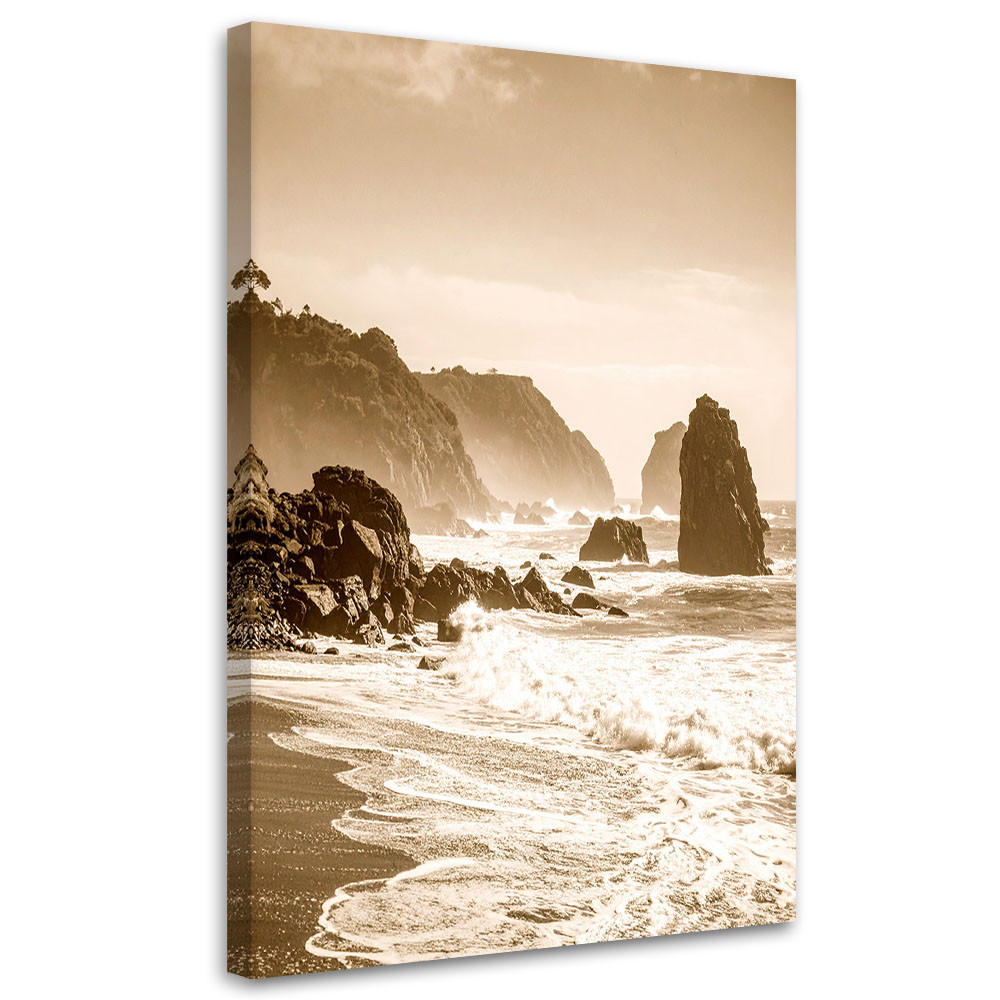 LEINWANDBILD Landschaften 60x90cm - Beige, Textil (60/90cm) - Feeby