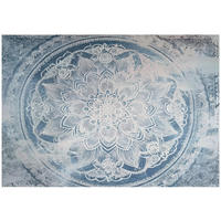 FOTOTAPETE Mandala Beton Blau 200x140 cm - Multicolor, Papier (200/140cm) - Wallarena