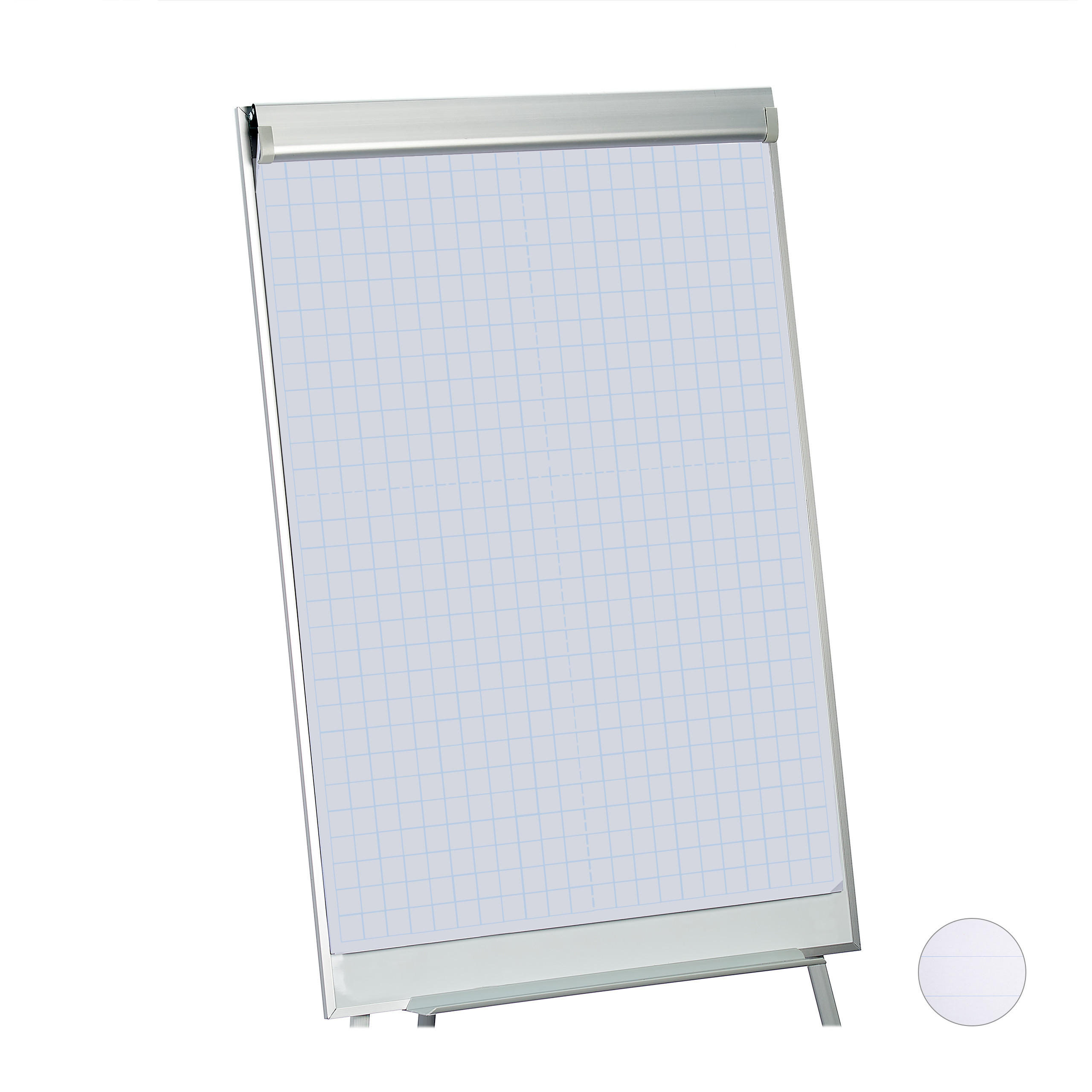 FLIPCHART papier - biela, papier (57.5/81/0.5cm) - Relaxdays