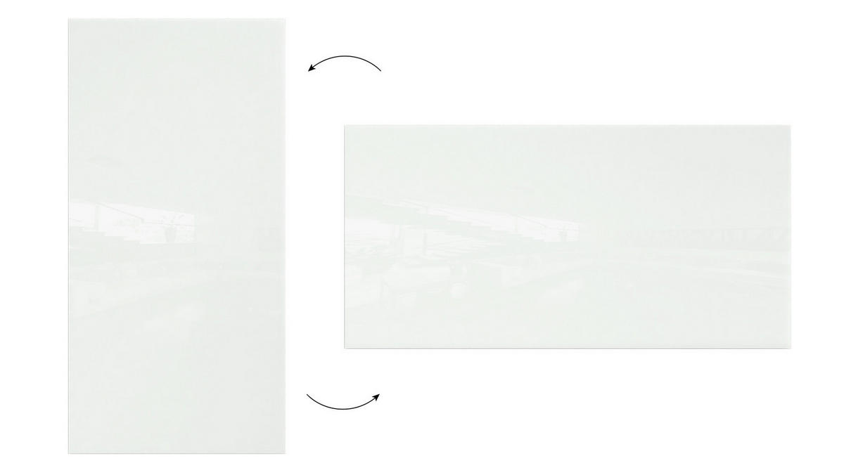 GLASBOARD - Weiß CLASSIC WHITE 200x100 cm - Weiß, Glas (200/100/0.7cm) - ALLboards