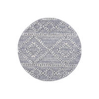 HOCHFLOR-TEPPICH Focus 3022 Grau 120 cm Rund - Grau, Textil (120/120cm) - carpet city