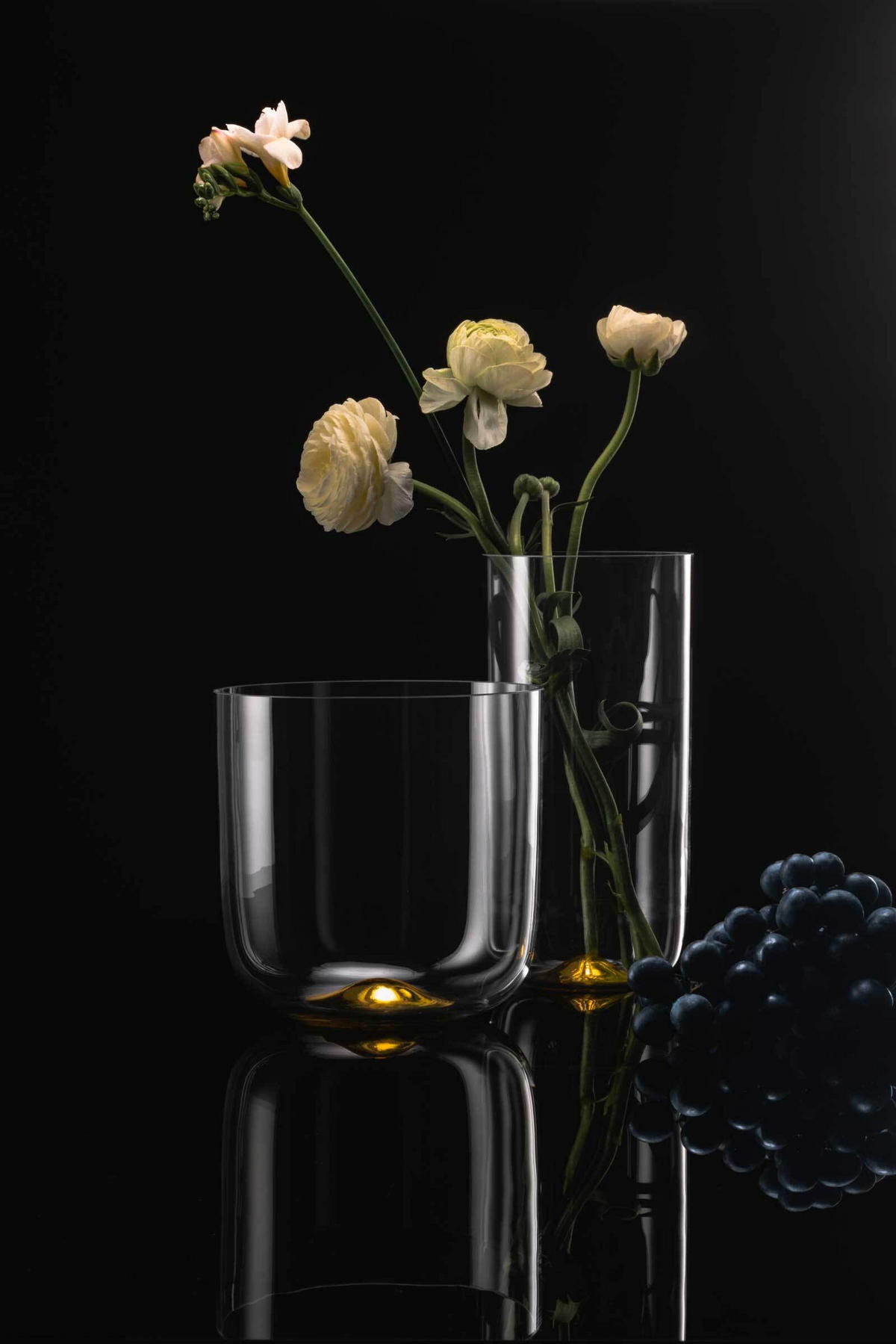 VASE Dot gold 25 cm - Goldfarben, Glas (25cm) - Eisch