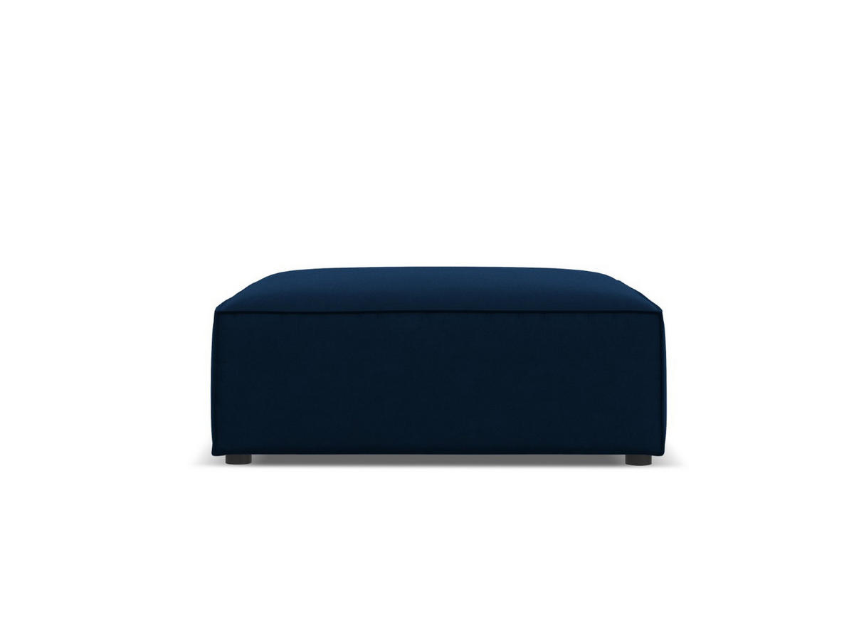 POUF Jodie aus Samt königsblau - Blau, Textil (80/40/102cm) - Micadoni