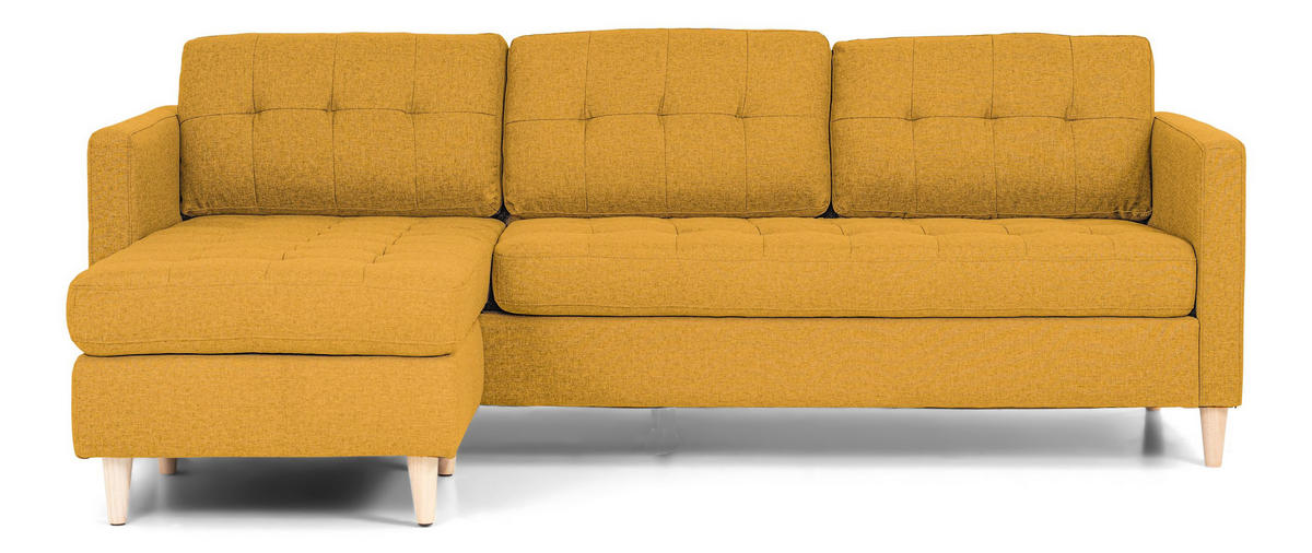 ECKSOFA gelb - Gelb, Textil (151/219cm) - ebuy24