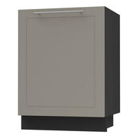 KÜCHENUNTERSCHRANK Kvantum D1D/60 Beige Matt / Schwarz Matt 60 / 50 / 82cm - Beige/Schwarz, Holz/Holzwerkstoff (60/82/50cm) - Feldmann-Wohnen