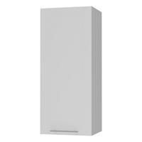 KÜCHENHÄNGESCHRANK Kvantum W4/40 Weiß Matt / Grau Matt 40 / 32,5 / 96cm - Weiß/Grau, Holz/Holzwerkstoff (40/96/32.5cm) - Feldmann-Wohnen