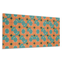 WANDPANEEL 120x60 cm selbstklebend Retrovia - Dunkelorange, Kunststoff (60/1.6/120cm) - Wallfluent