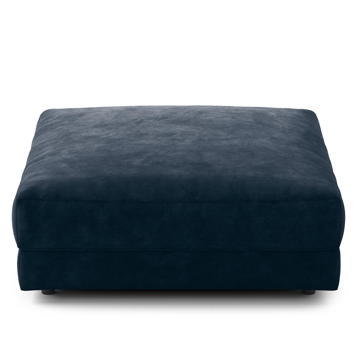 POLSTERHOCKER - Blau/Schwarz, Kunststoff/Textil (105/38/117cm) - home24