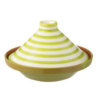 TAJINE GRANADA STRIPES - Töpferei - Grün - Multicolor, Keramik (20cm) - J-Line