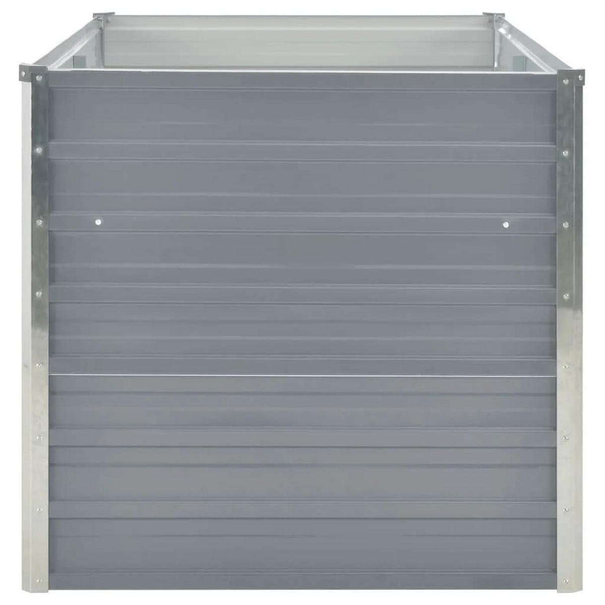 HOCHBEET für Garten OSKAR Grau 160x80x77 cm Metall - Grau, Metall (160/77/80cm) - DELUKE