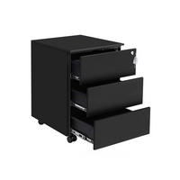 ROLLCONTAINER BRIDGETOWN - Schwarz, Metall (39/55/45cm) - Hansiro