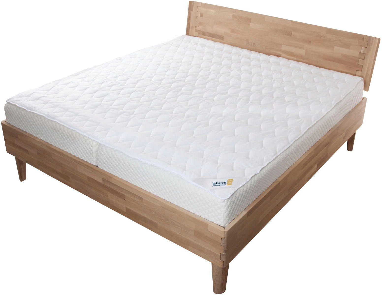 MATRATZENAUFLAGE Aloe Vera - Weiß, Textil (80/200cm) - JEKATEX