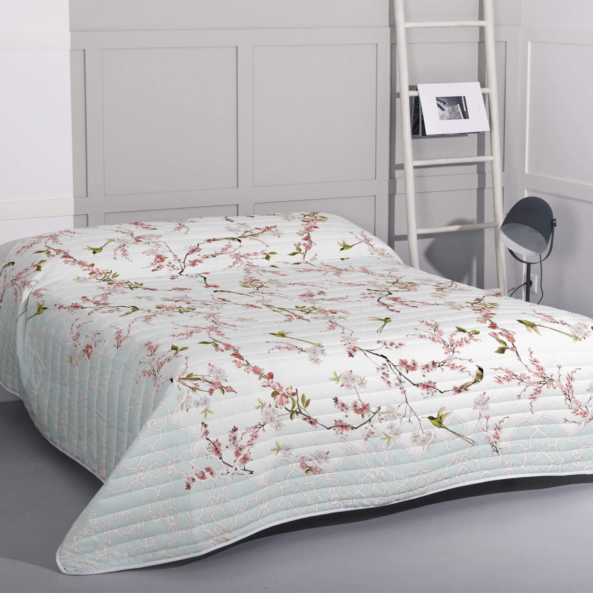 TAGESDECKE sakura 270x260 cm (bett 160/180) mehrfarbig - Multicolor, Textil (270/260cm) - Happy Friday