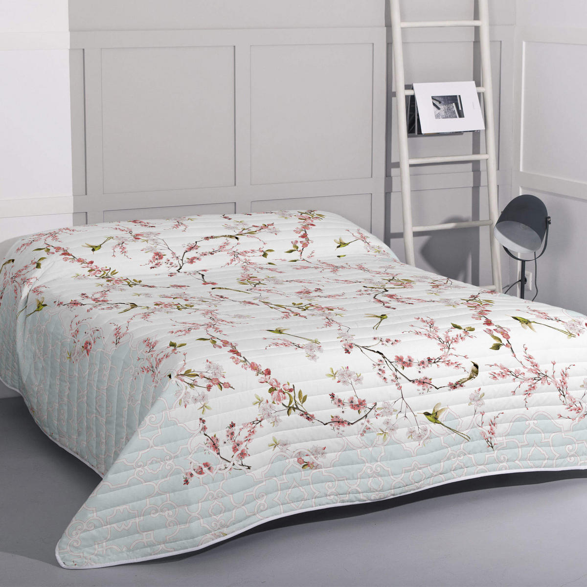 TAGESDECKE sakura 180x260 cm (bett 80/90/105) mehrfarbig - Multicolor, Textil (180/260cm) - Happy Friday