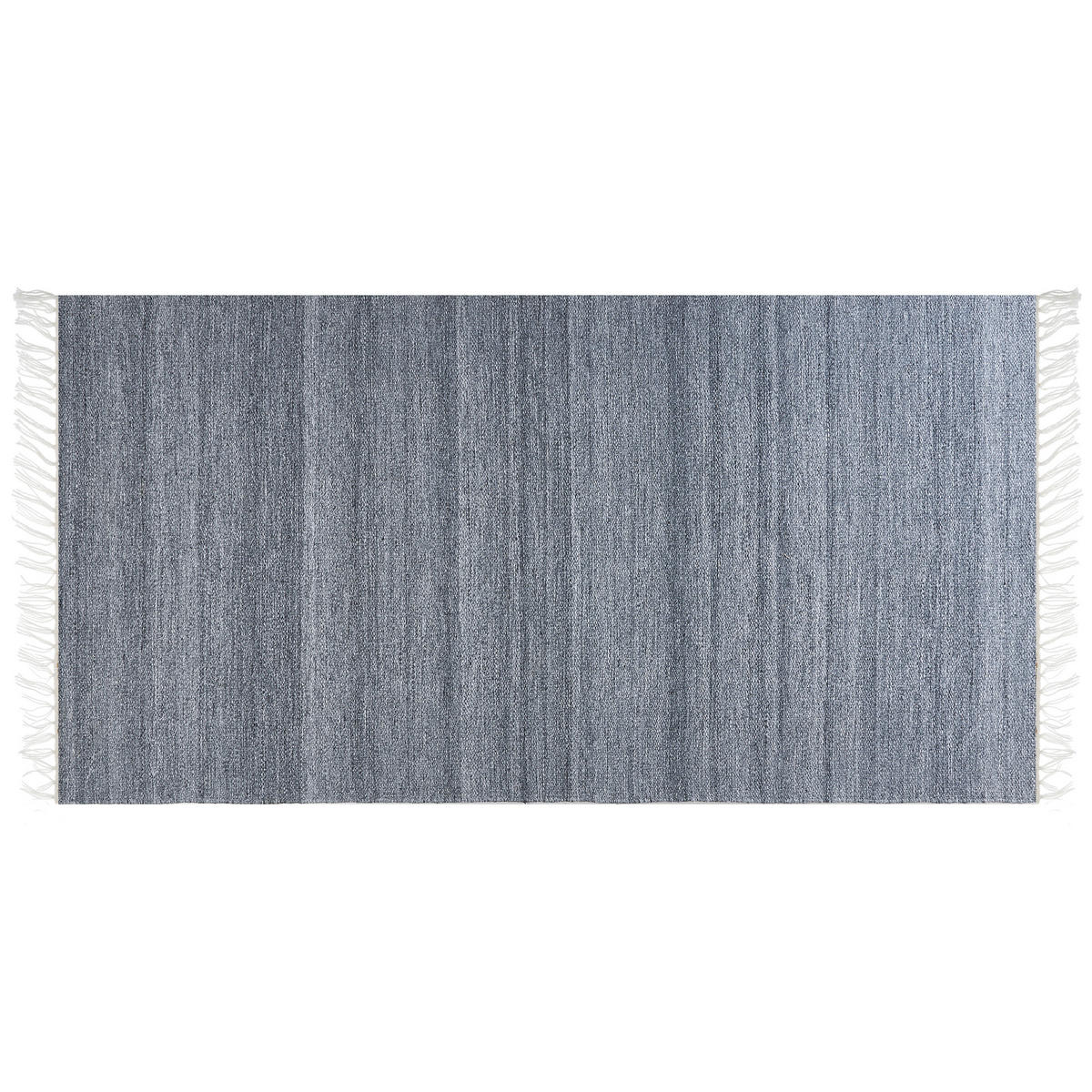 TEPPICH geflochten Malhia 150/80 cm - Grau, Kunststoff (80/150cm) - Beliani